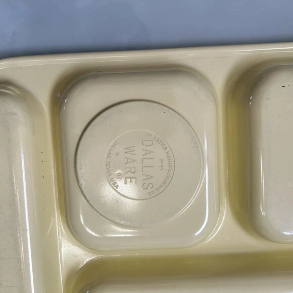 Set of 2 Vintage Dallas Ware Cafeteria Plastic Trays P71 * Made in USA - Picture 4 of 10